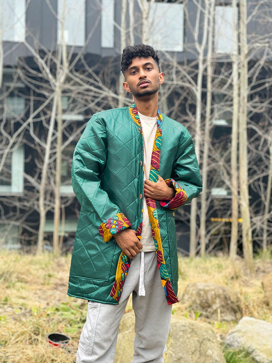 Emerald meets african print