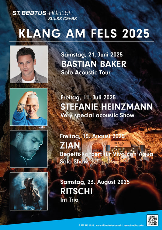 «Klang am Fels» 2025: Vier unvergessliche Konzertabende mit Schweizer Musikstars!