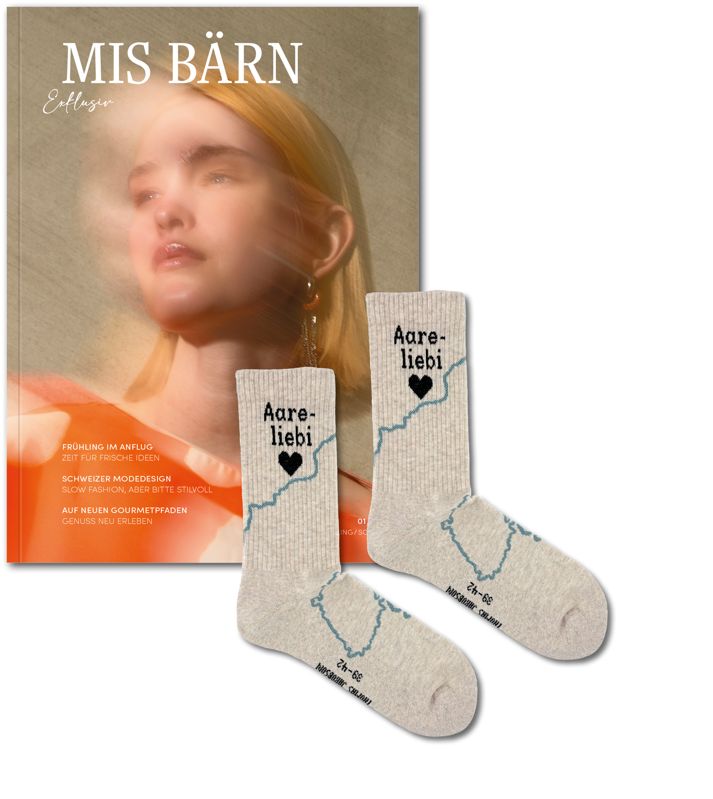 Abonnement MIS BÄRN exklusiv mit den Aareliebi-Socken